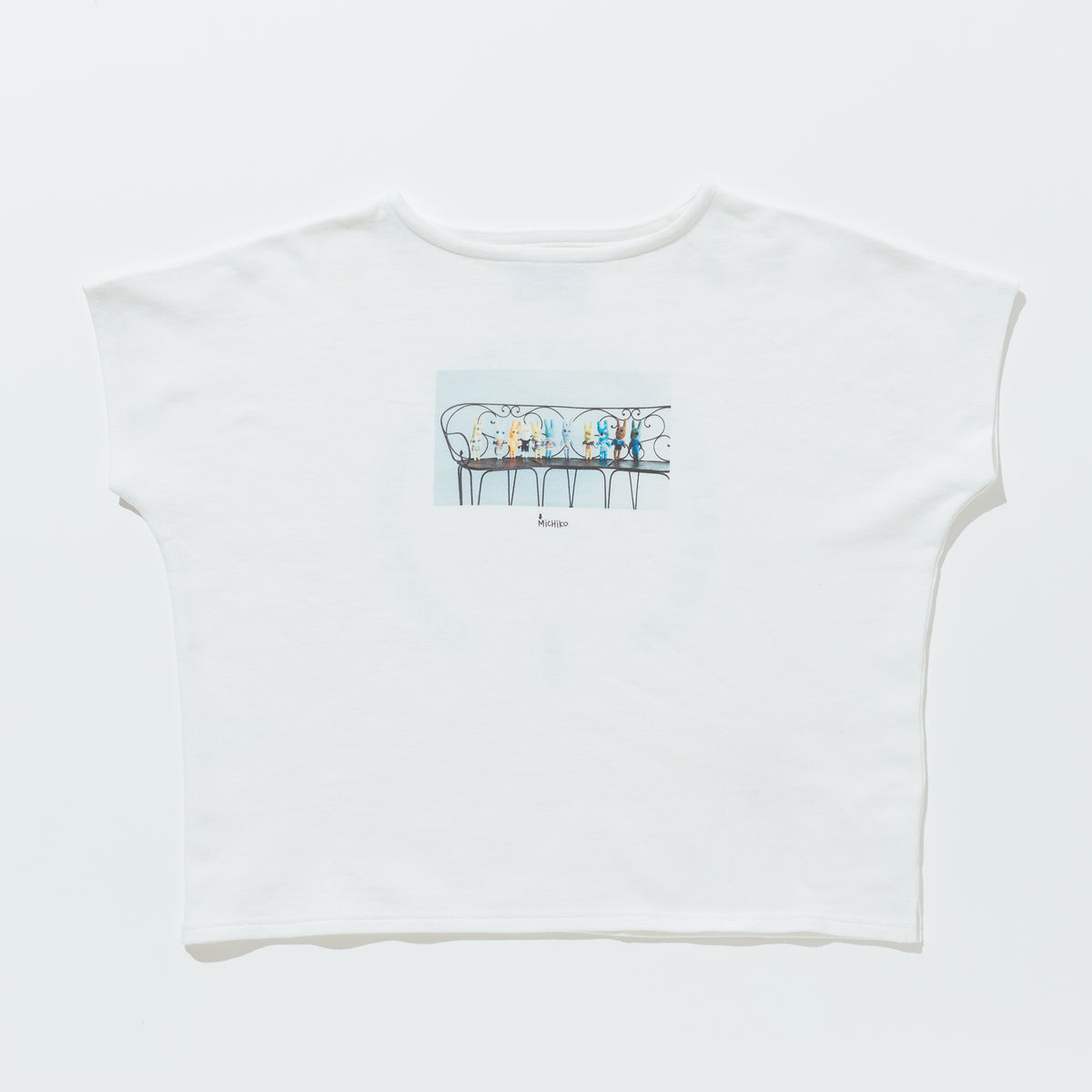 MiCHiKO with BEAMSフレンチスリーブTシャツ（WHITE） – CHISAKO