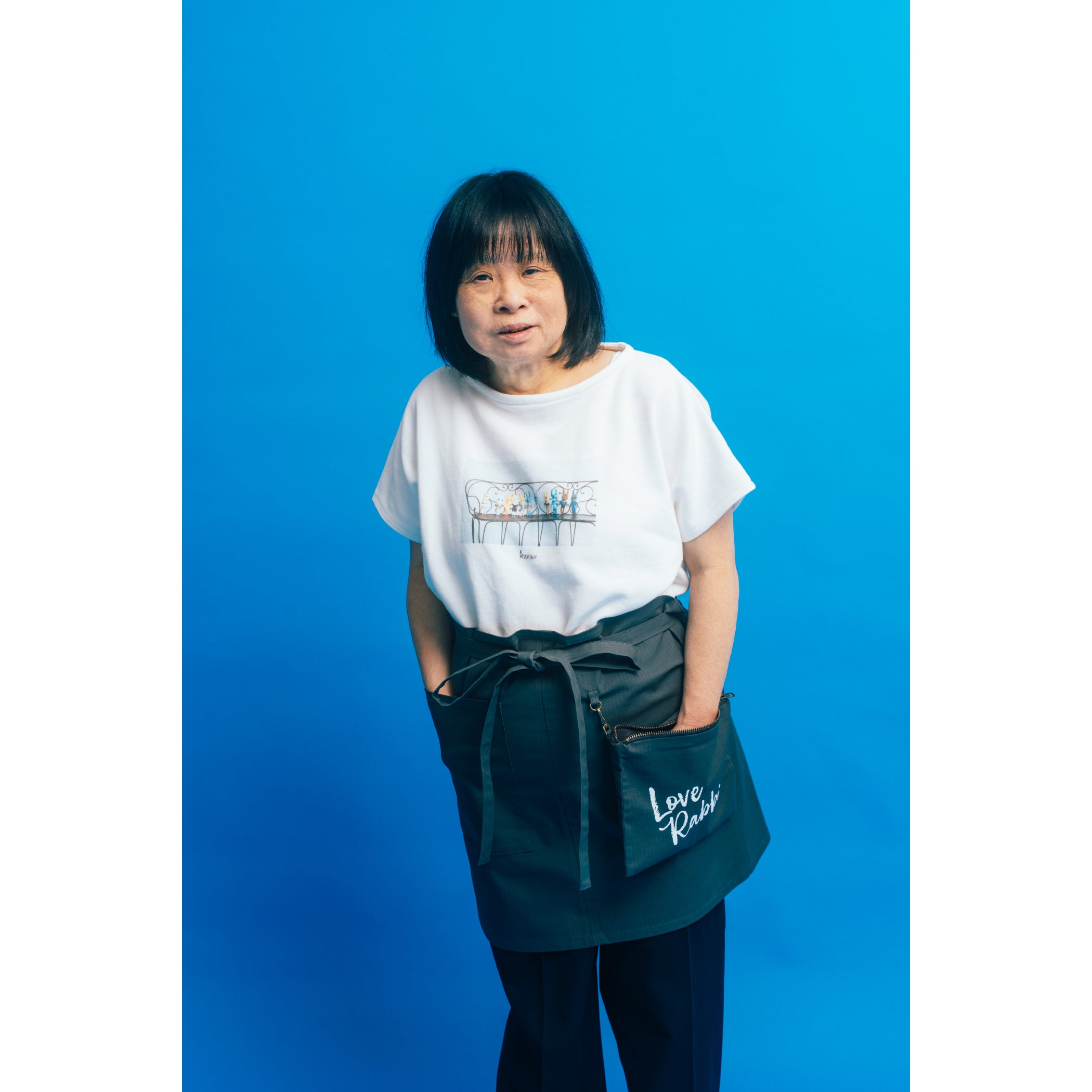 MiCHiKO with BEAMSフレンチスリーブTシャツ（BLACK） – CHISAKO